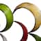 35" Multicolored Metal Contemporary Abstract Wall Decor